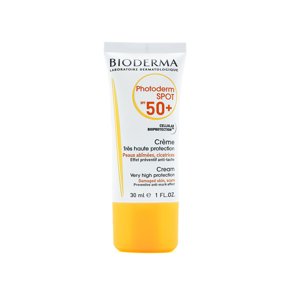 کرم ضد آفتاب بایودرما مدل فتودرم اسپات SPF 50 حجم ۳۰ میل