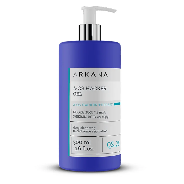 ژل پاک کننده عمقی تنظیم کننده باکتری ارکانا 500 میل A-QS Hacker Gel