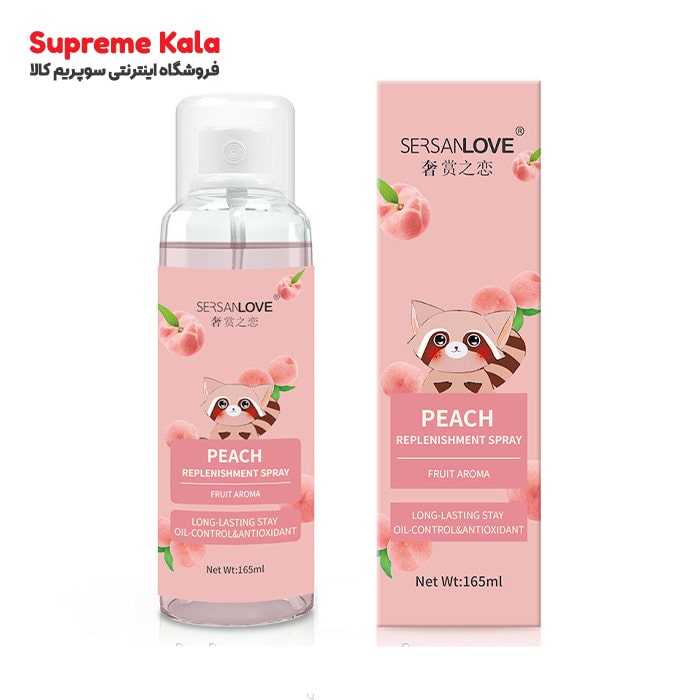 تونر اسپری مرطوب کننده صورت هلو سرسان لاو