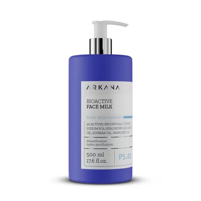 پاک‌ کننده صورت یا شیر پاک کن انواع پوست ارکانا 500 میل  Bioactive Face Milk
