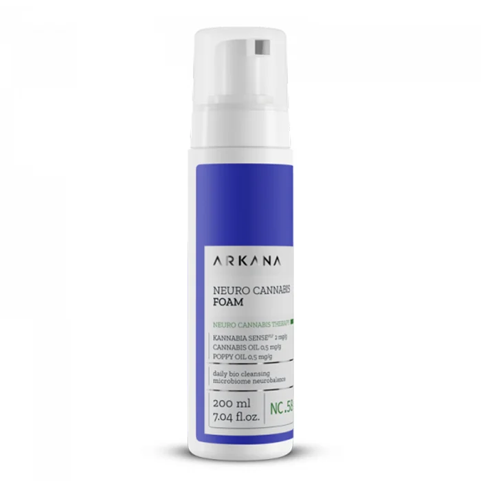 Neuro Cannabis Foam ارکانا – فوم پاک‌کننده آرام‌بخش و ضدالتهاب (200 میل)
