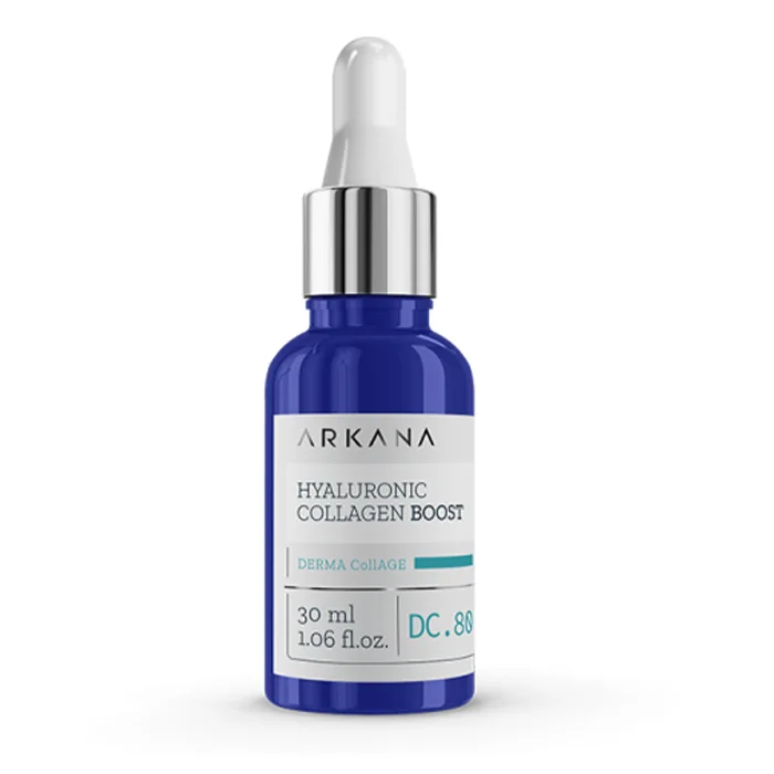 سرم باسازی کننده و بهبود بافت و الاستین پوست ارکانا 30 میل  Hyluronic Collagen Boost