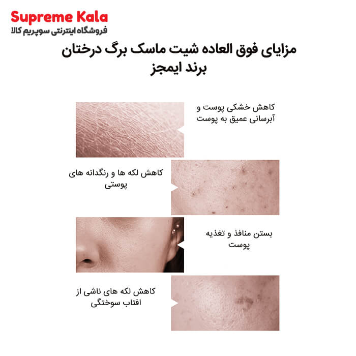 شیت ماسک برگ گیاه ایمجز