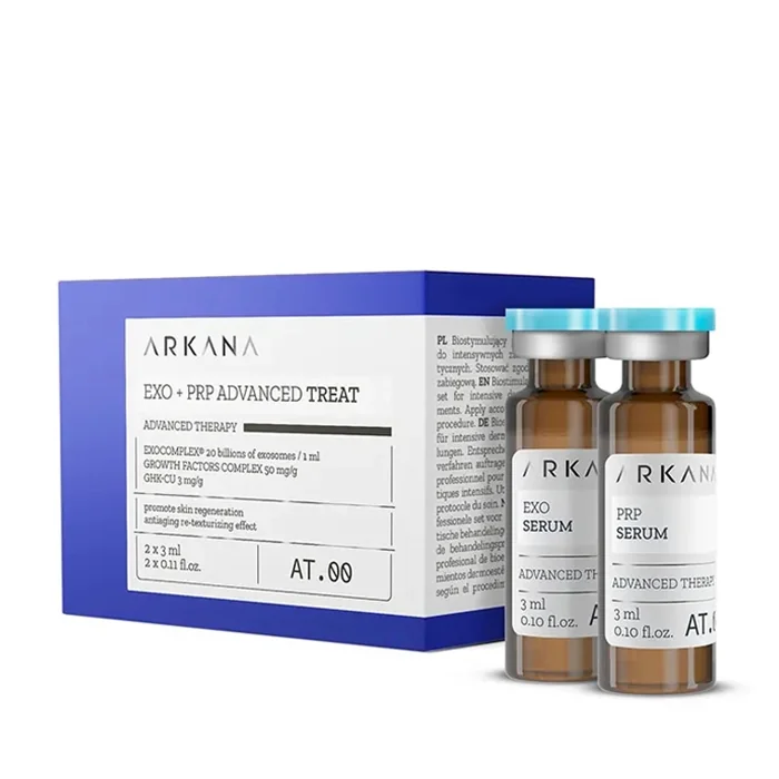 درمان تخصصی اگزو + پی آر پی آرکانا 2*3 میل EXO+PRP Advance Treat ARKANA