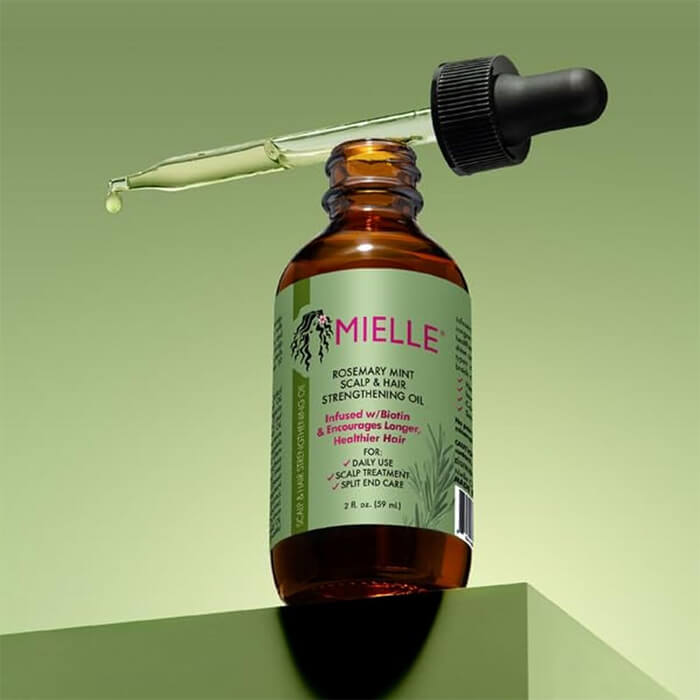 روغن رزماری و نعنا ضد ریزش مو میله mielle آمریکایی اصل