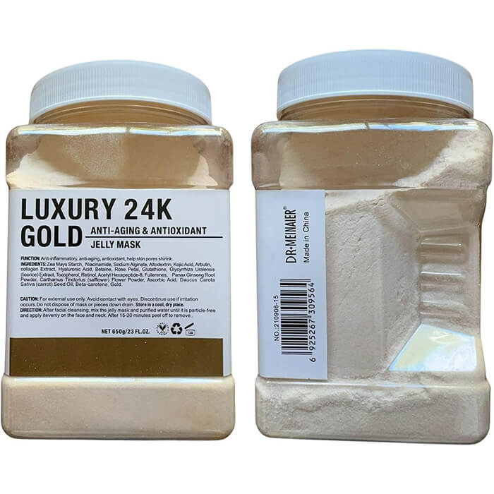 ماسک هیدروژلی طلا 24K کلاژن دکتر مینایر 650 گرمی