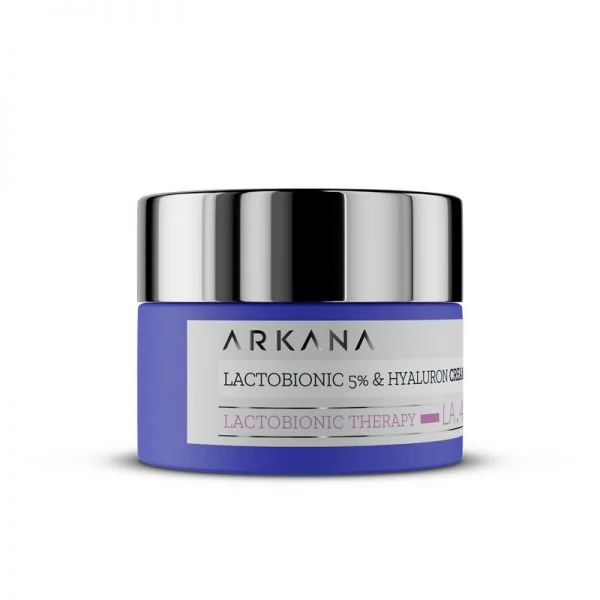 کرم آبرسان و بازسازی‌کننده پوست‌های حساس ارکانا lactobionic 5% &amp; Hyaluron Cream